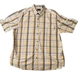 Wolverine Men’s S/S Button Down Plaid Shirt